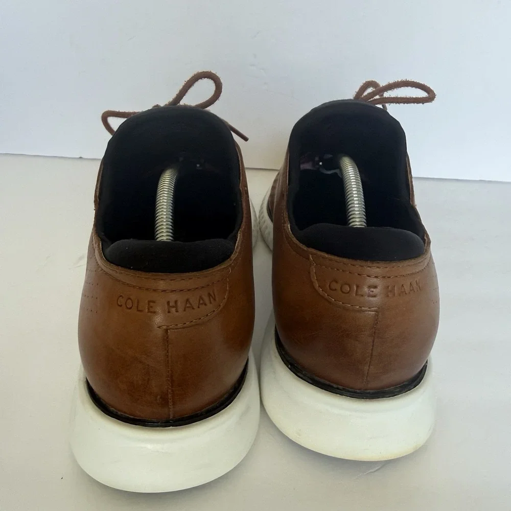 Cole Haan Men's 2.ZERØGRAND Laser Wingtip Oxford  11.5 M Brown Leather Shoes